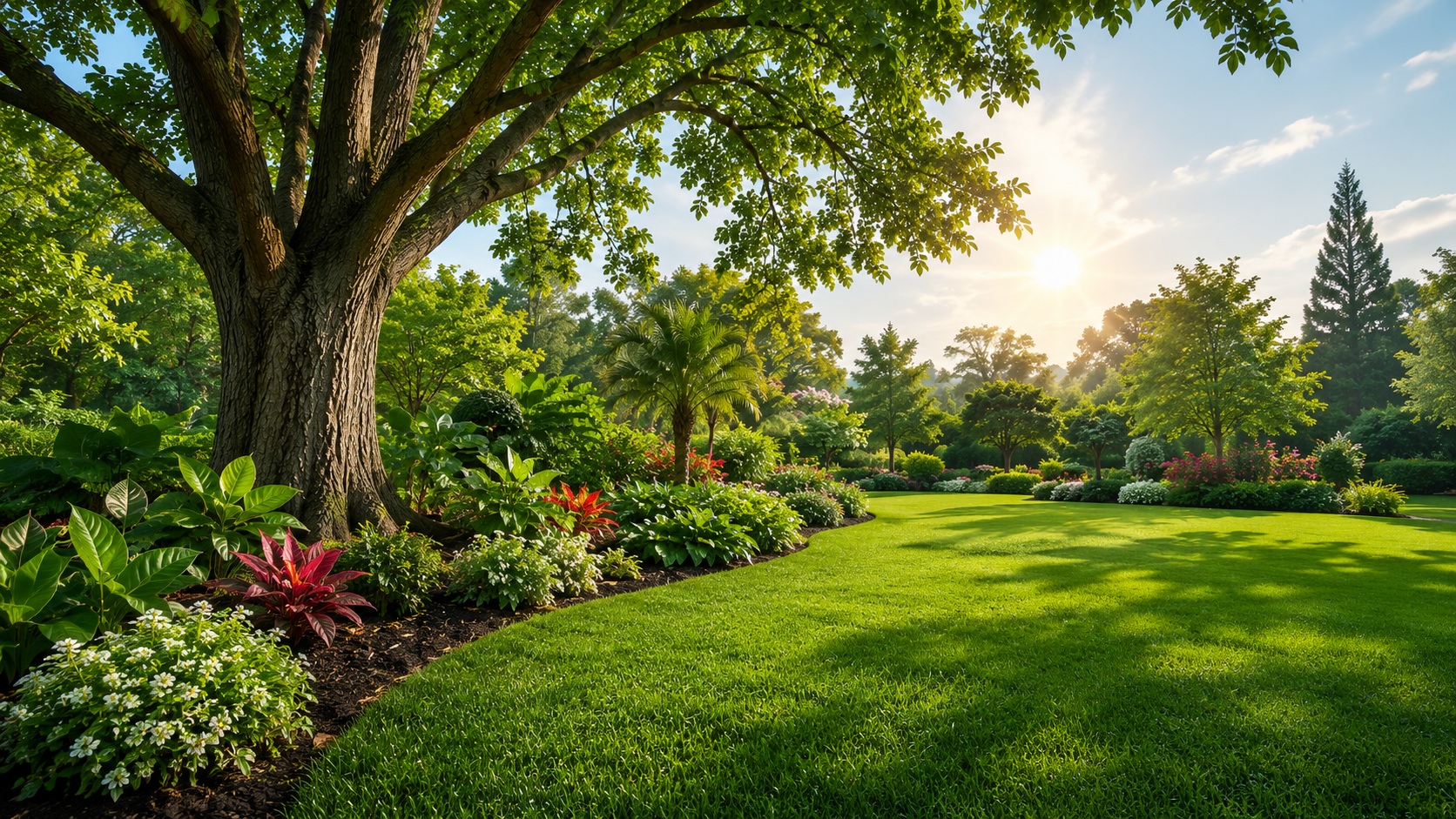 Healthy landscaped green space
